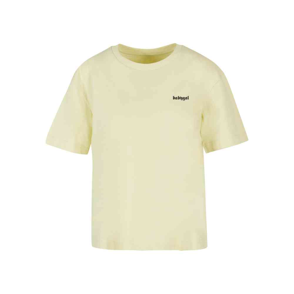 Miss Tee - Babygal Dames Tshirt - Geel